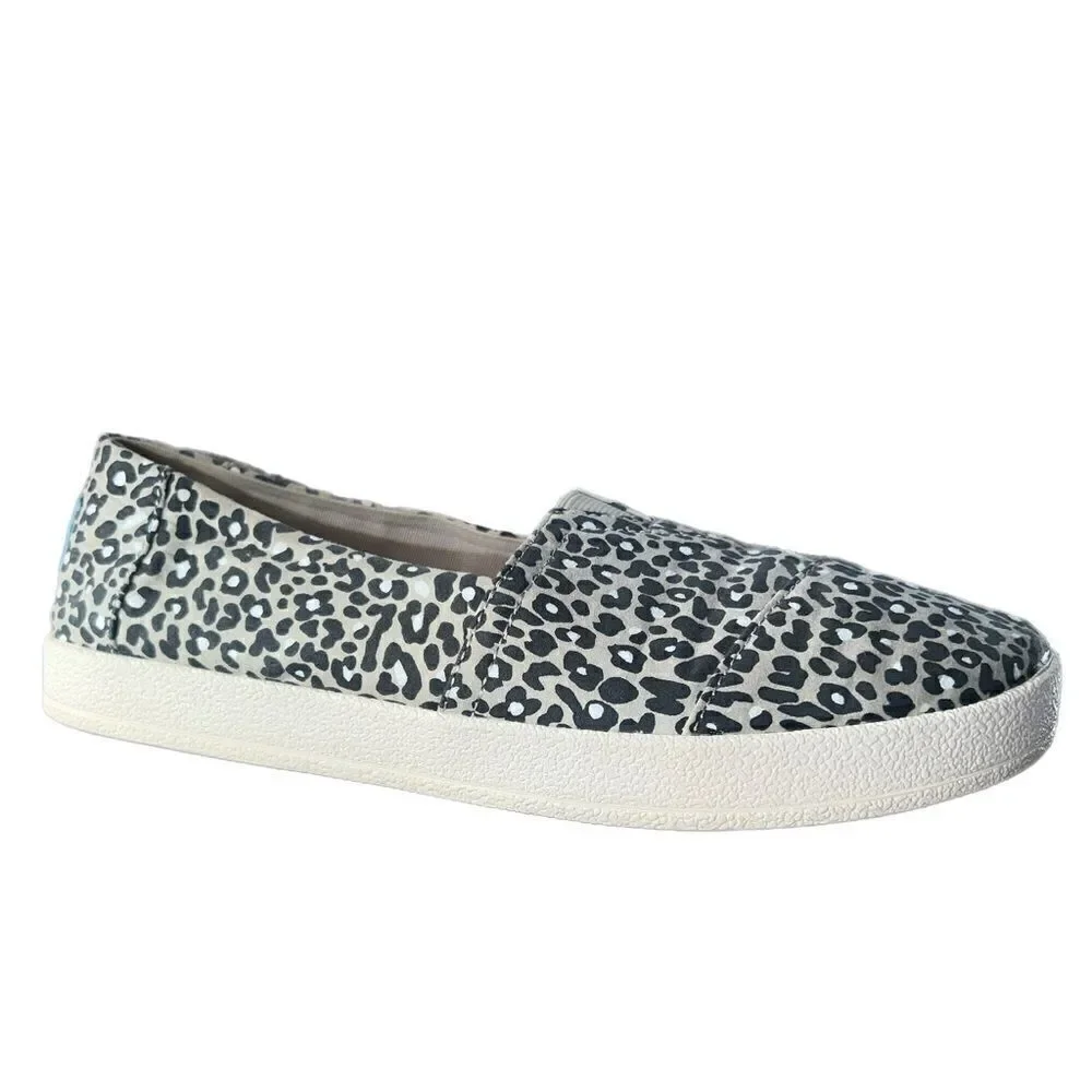 Toms Slip-On Woven Avalon Sneakers - Tan/Leopard (7)